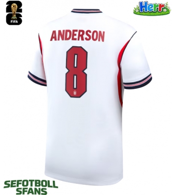 England Elliot Anderson #8 Hemmatröja VM 2026 Kortärmad